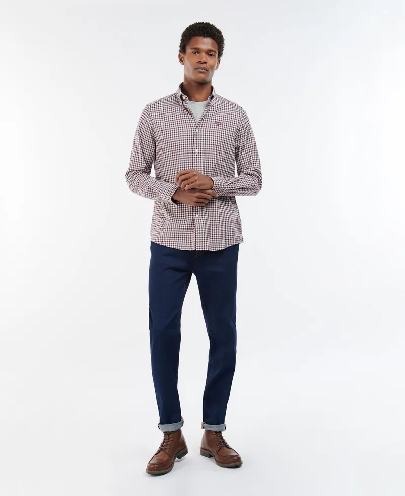 Barbour Finkle Shirt in Port-1